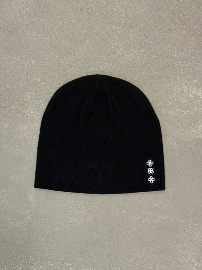 Black logo beanie