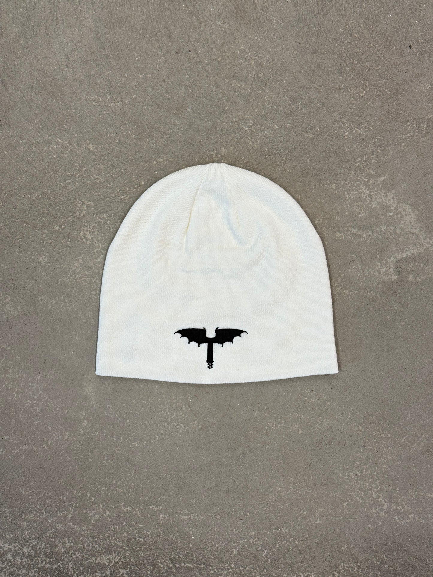 White logo beanie