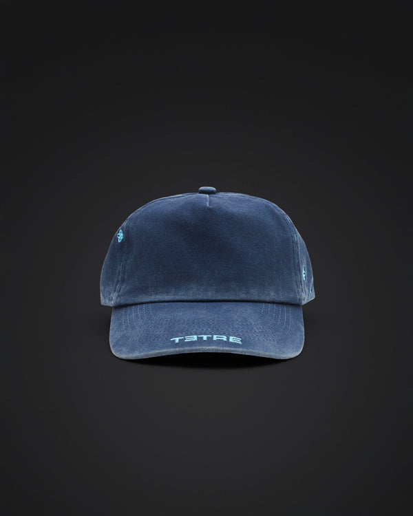 Blue stud logo cap