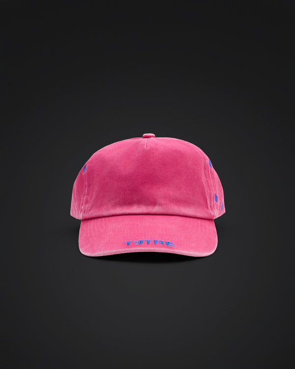 Pink stud logo cap
