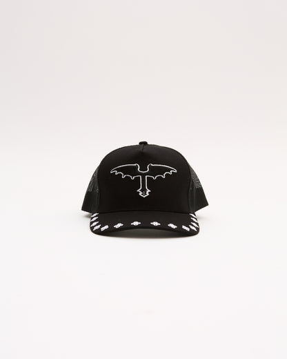 Black&white cap